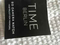 time berlin sd camera watch instructions