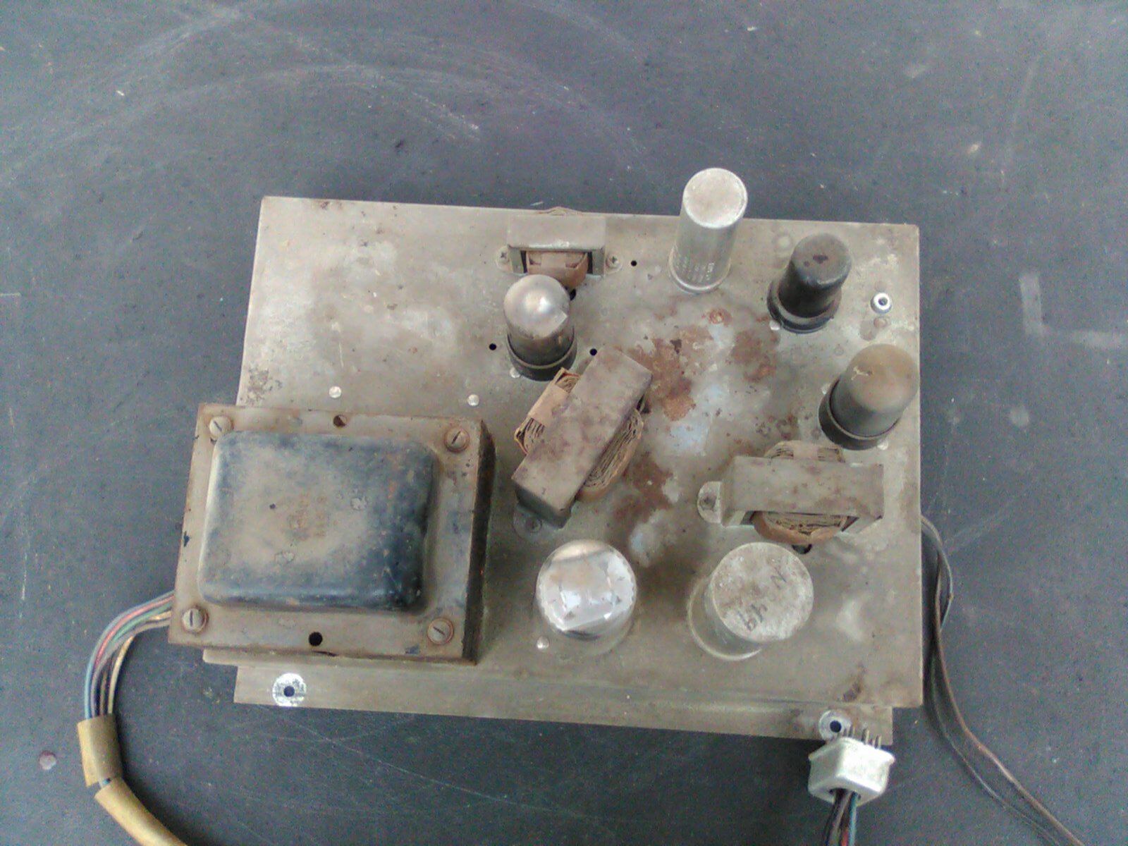 WORKING VINTAGE ADMIRAL 24C16 TV TELEVISION POWER SUPPLY AMPLIFIER,PARTS AMP.