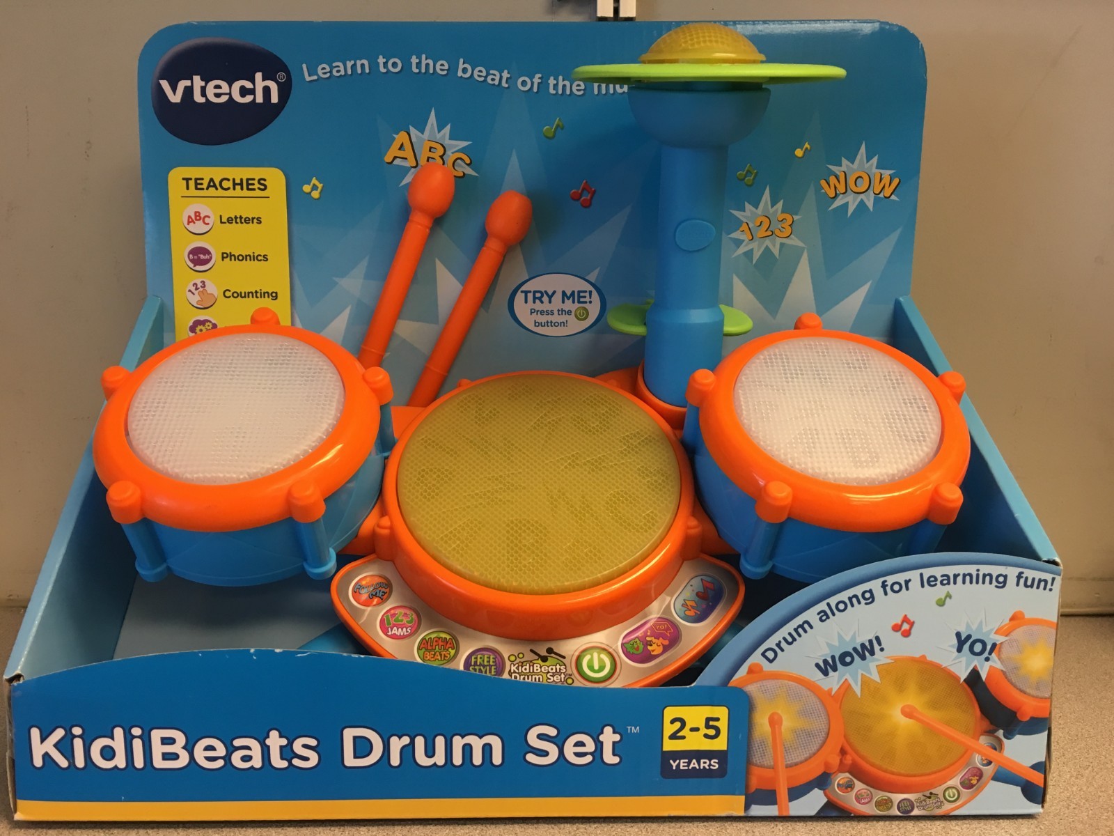vtech kidibeats kids drum set