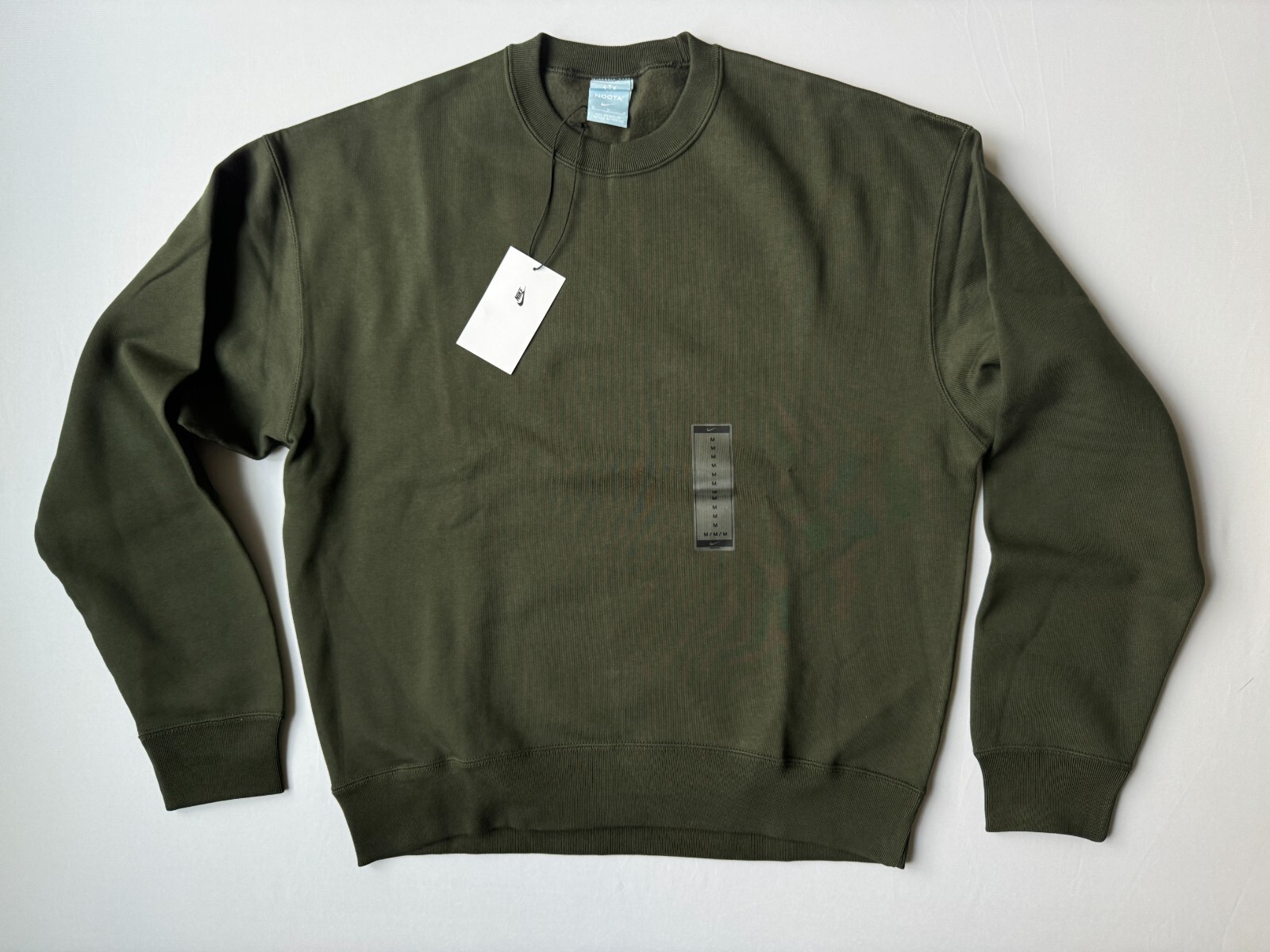 NIKE NOCTA カーキ トレーナー Nike x Nocta NRG Fleece Crew - Mineral Slate/Faded Spruce