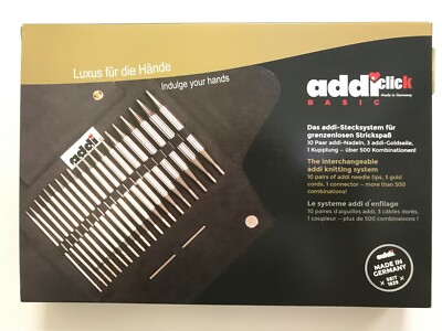 Addi Click Interchangeable Knitting Needle set @Sale