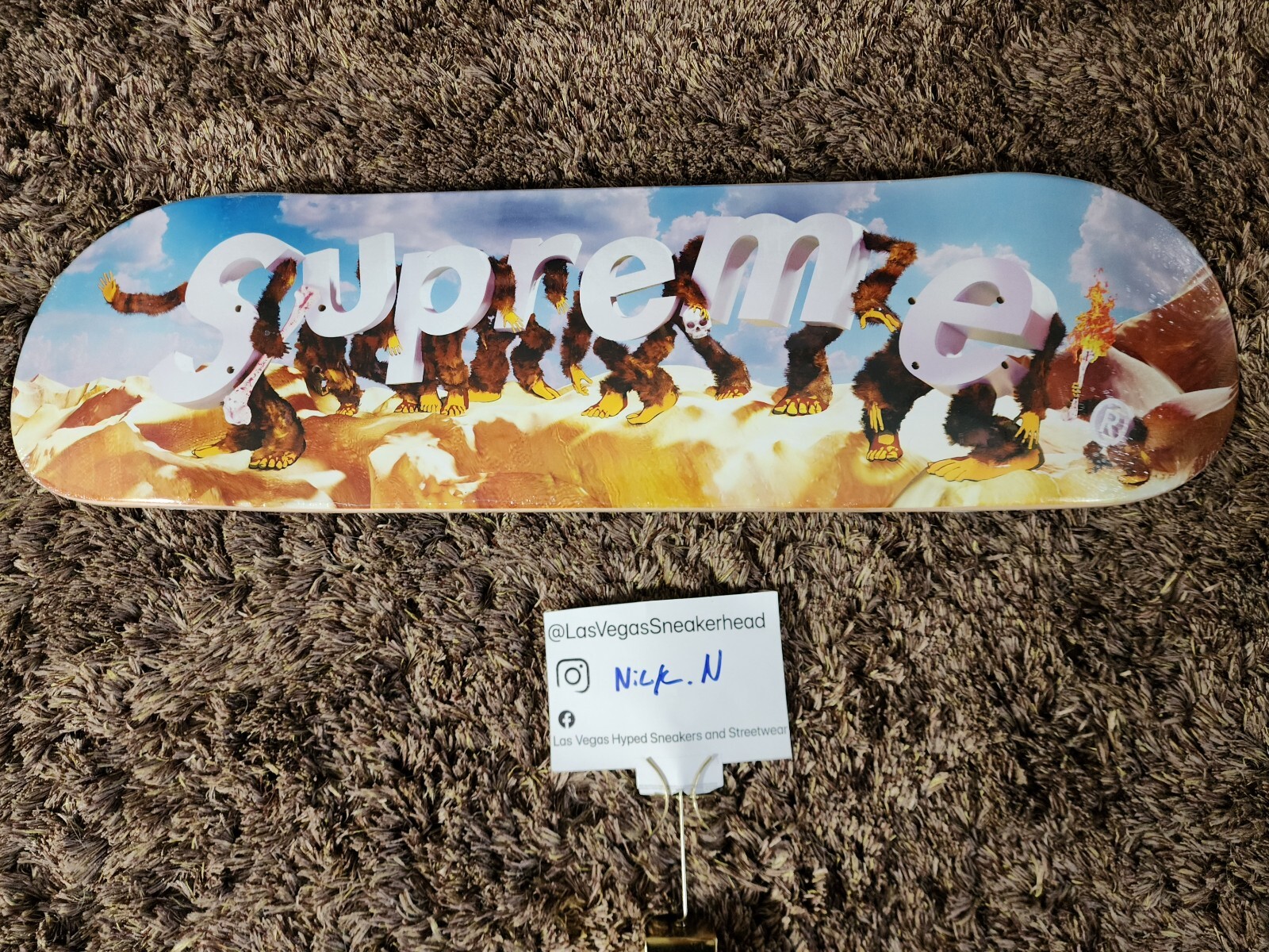 スケートボード Supreme skate Apes Skateboard Day 🔥 NEW SEALED Supreme Apes Skateboard Deck Day Blue 8.5” X