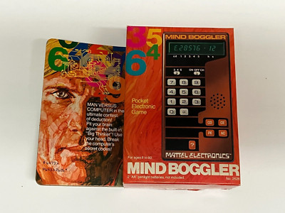 1978 Mattel Electronics MIND BOGGLER Handheld Game NOS Brand New MINTY Box!