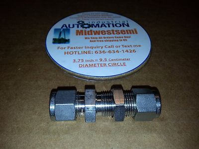 NEW HAM-LET 774L SS 3/8 BULKHEAD UNION 3/8IN FREESHIPSAMEDAY