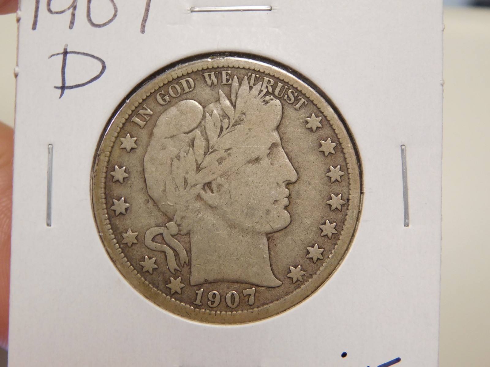 1907-D Barber Half Dollar
