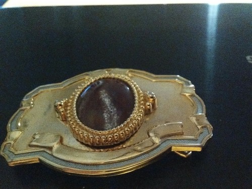 Western Style Belt Buckles w/30 mm  X 40 mm Red Moss Agate Cabochon ~ Set  of  2
