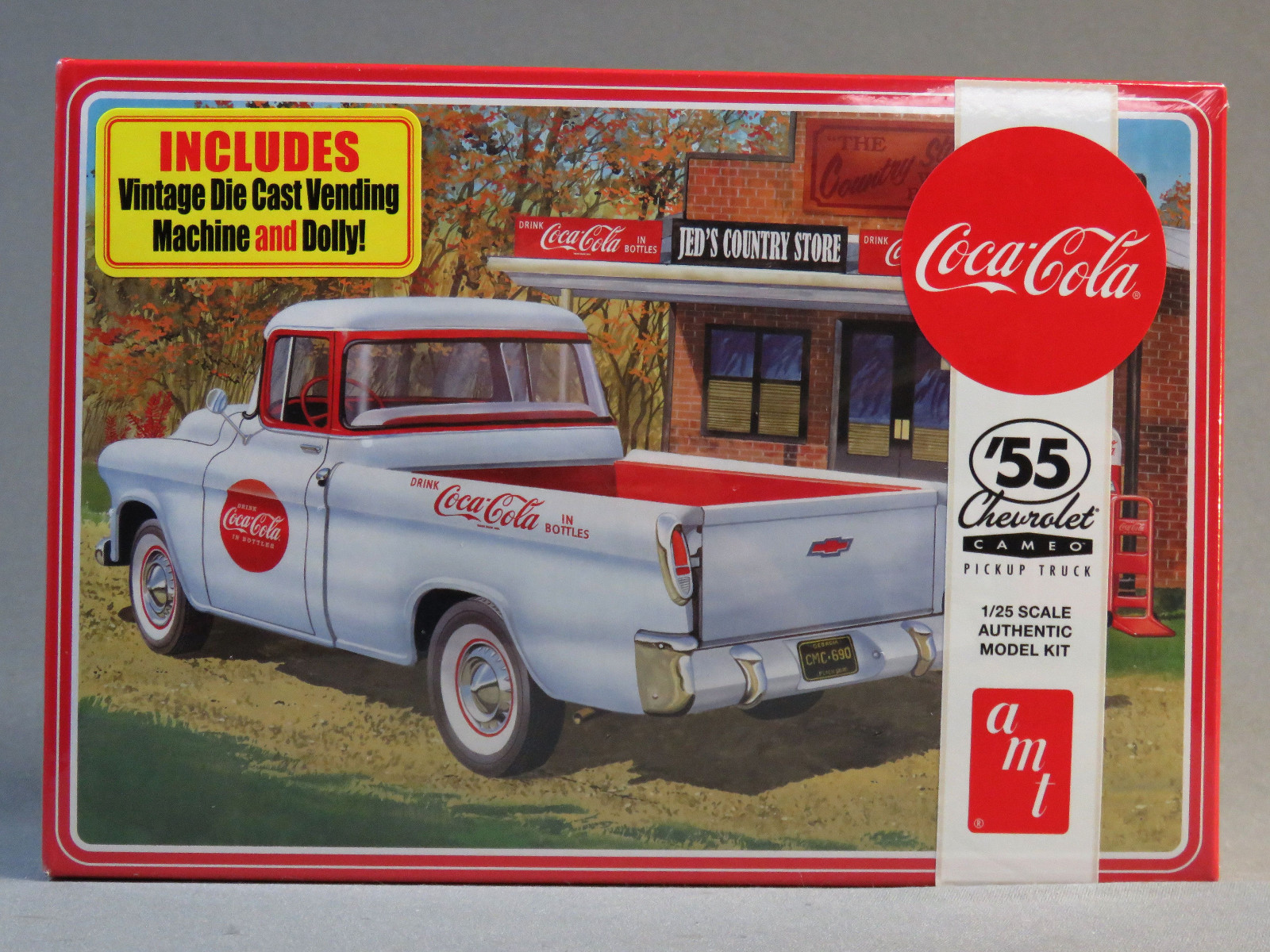 AMT COCA COLA 55 CHEVY CAMEO PICKUP TRUCK MODEL KIT plastic 1:25