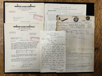 Vintage 100+ Year Old New York Quotes Invoices Billing Orders 10 pieces!