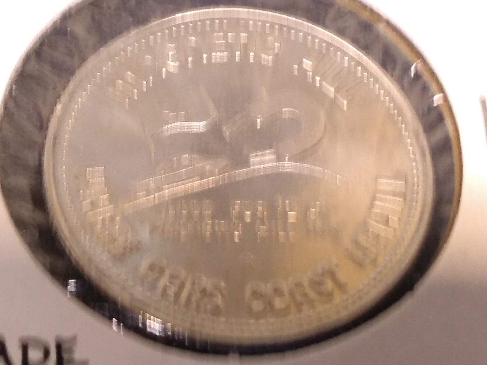 1982 Magnetic hill New Brunswick Canada $1 Trade token