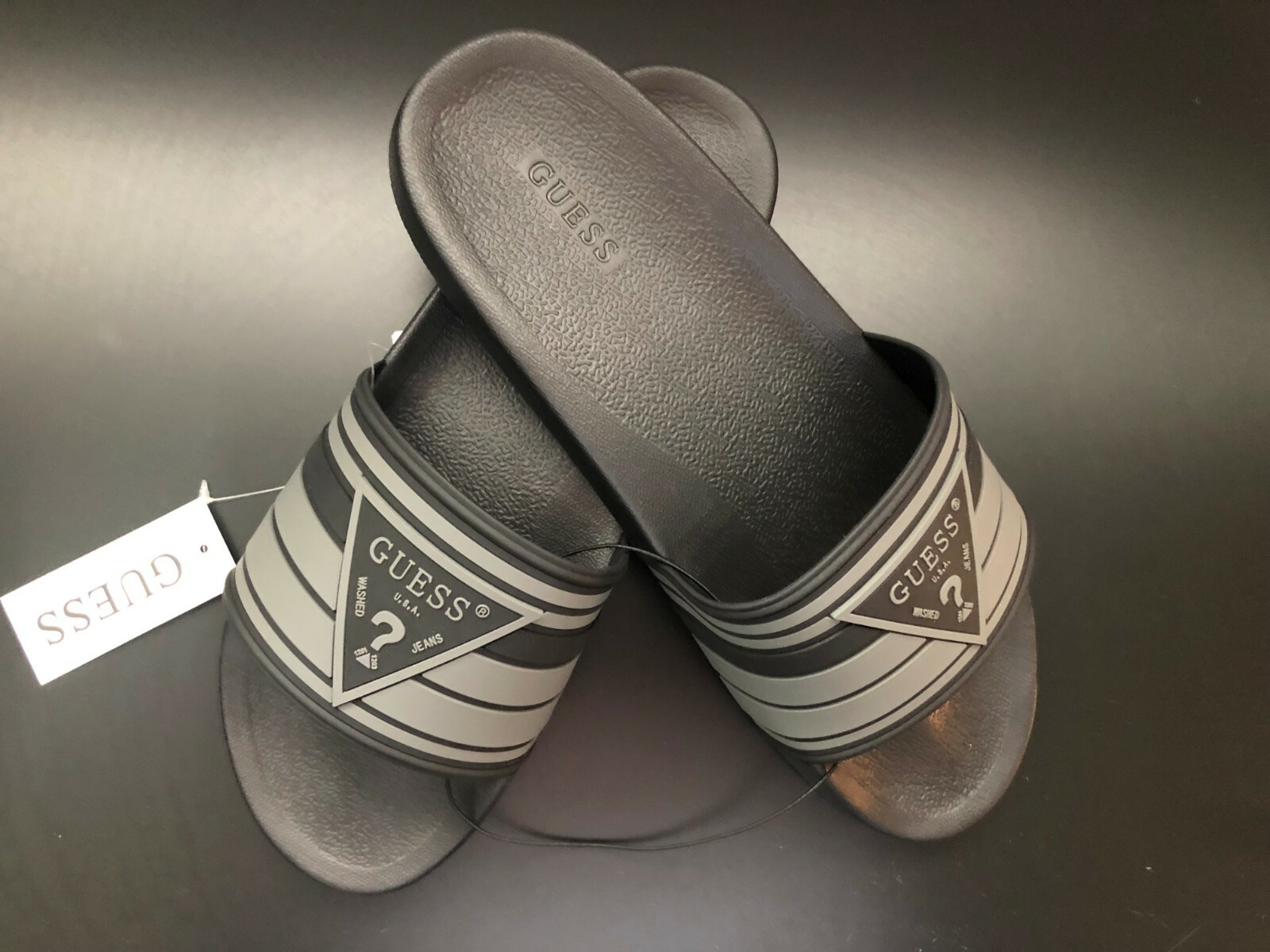 guess men's slide sandals