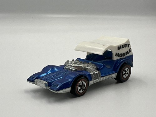 Hot Wheels Redline Mutt Mobile 1970 Blue Hong Kong HK