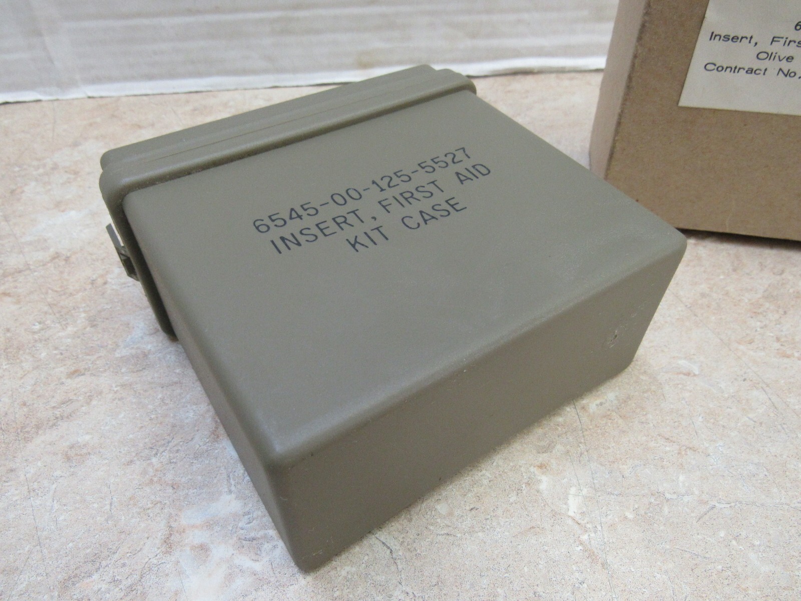 Post Vietnam Era US First Aid Kit Case Insert 1978 Dated NOS 6545-00-125-5527 