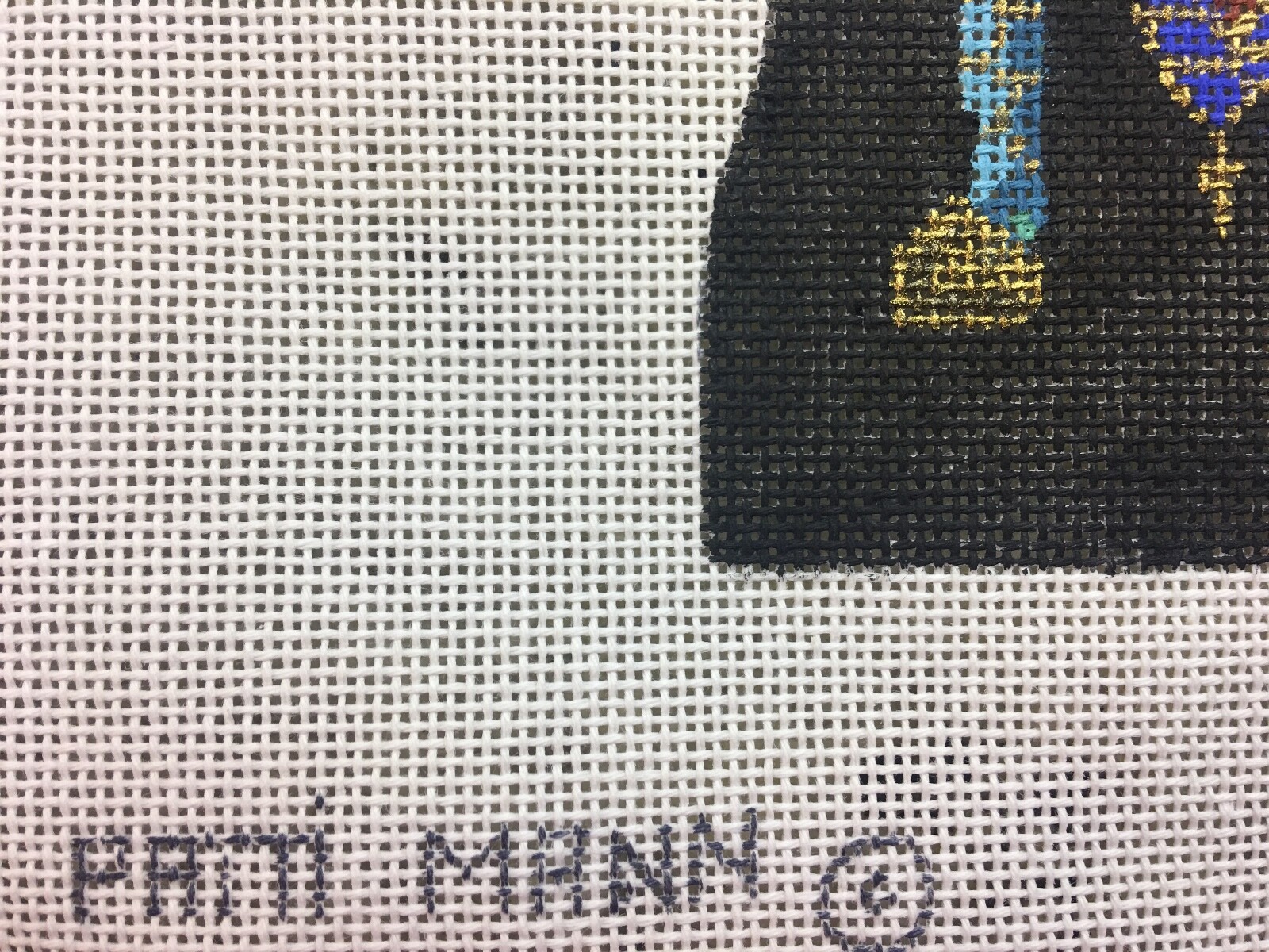 Patti Mann Hand-painted Needlepoint Canvas Cloisonne Horse