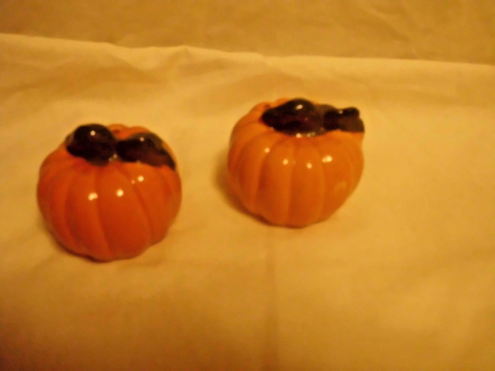 Ceramic Pumpkin Salt and Pepper set