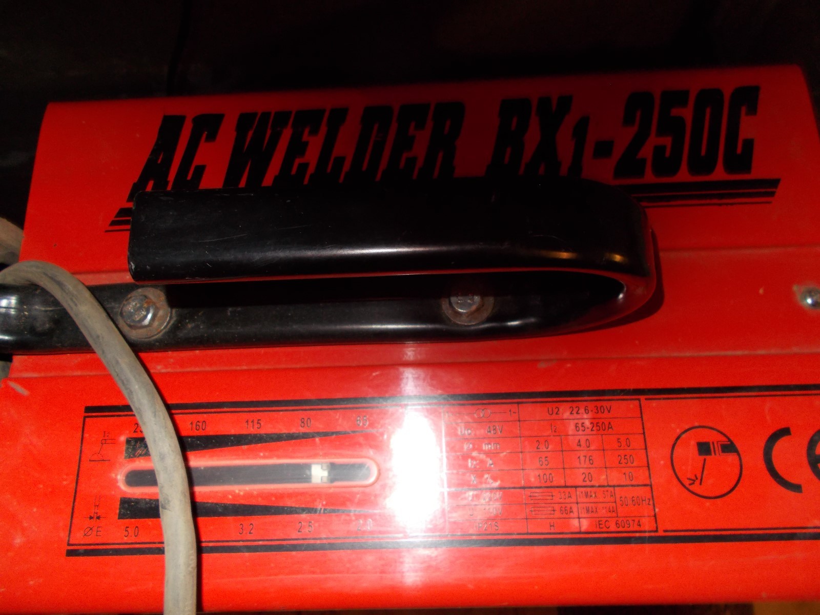 AC Welder BX1-250C Used Condition Missing One Leg