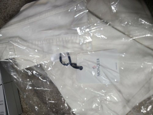 Pre-owned Moncler $399  White Cotton Denim Jeans Slim Mens Eu 56/40r