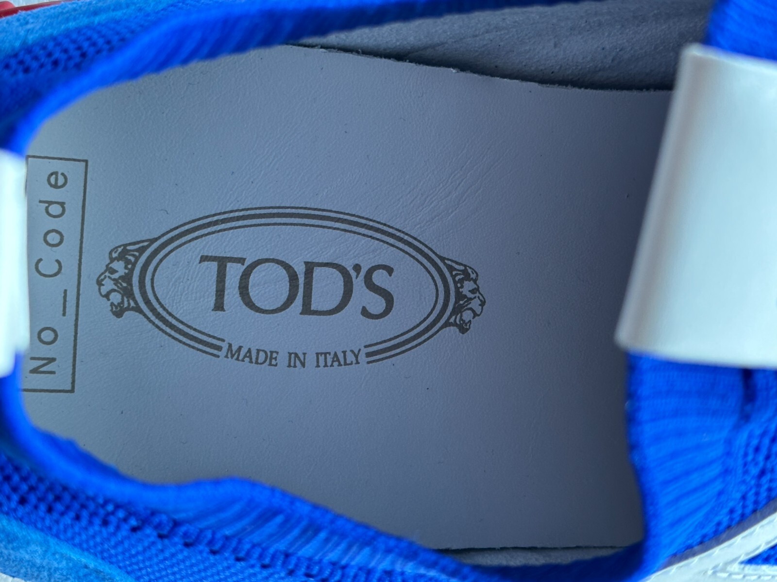 Pre-owned Tod's $875.00  No_code Men's Knit Tech Fabric & Leather Sneakers Size 10us/43eu In Multicolor