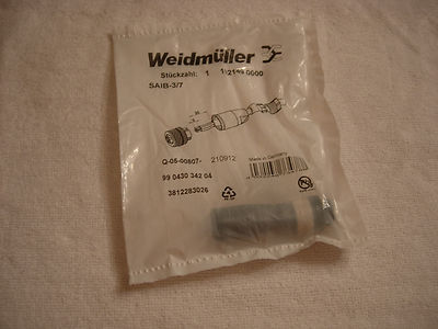 1021490000 Weidmuller SAIB-3/7 CIRCULAR CONNECTOR M12, 3POS, FEMALE