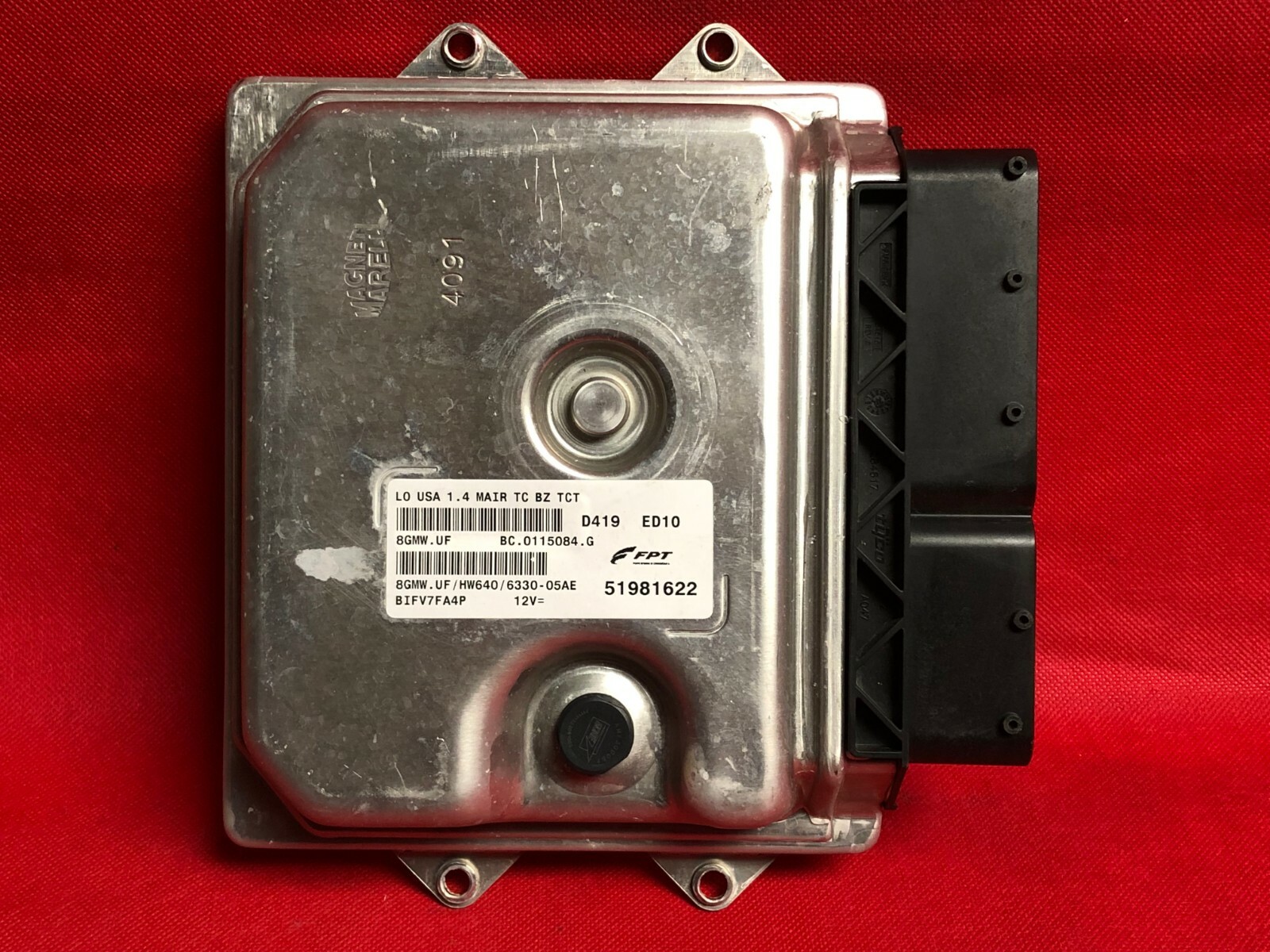PROGRAMMED VIN 14 FIAT 500 1.4 ECU ECM PCM MODULE 51981622