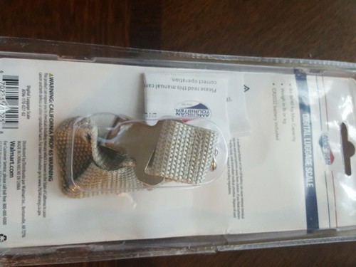 American Tourister White Electronic Digital Luggage Scale AT96 LCD @@@@@@@@@@@