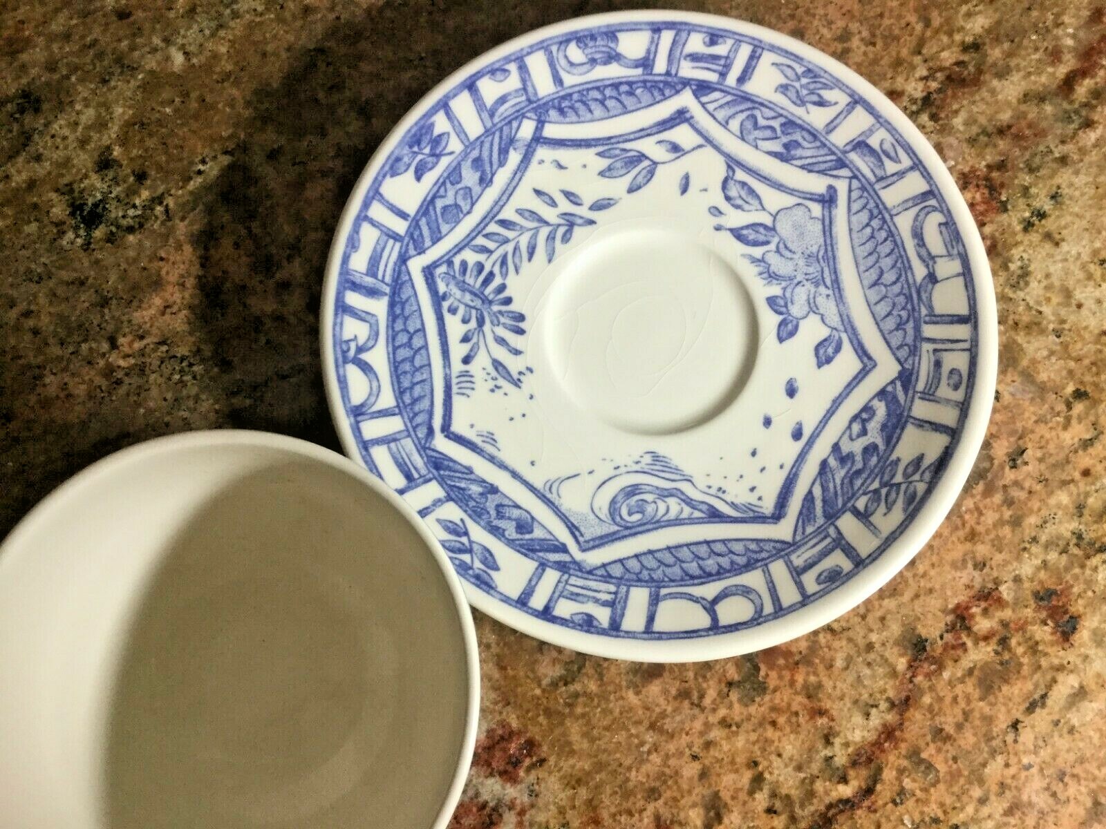 Gien, France Oiseau Bleu Cup and Saucer