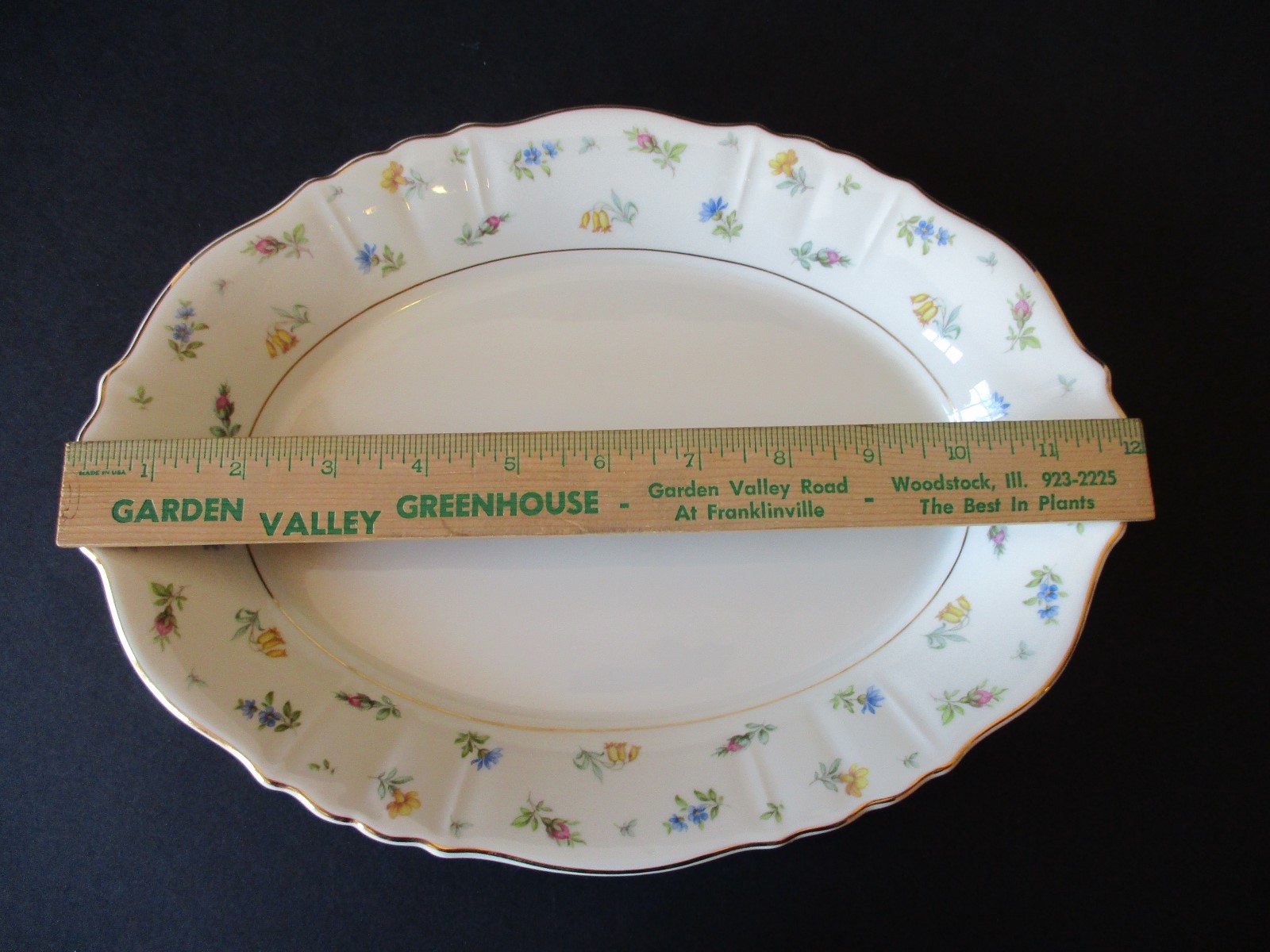 Syracuse Suzanne Oval Serving Platter 12