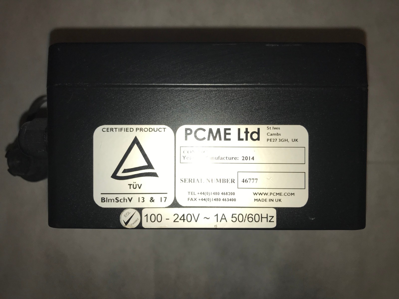 PCME Ltd. DT 990 MC Multicontroller User Interface Stack 990 Particulate Sensor