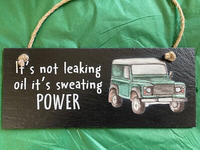 Slate Landrover Hanging Signs By Langs