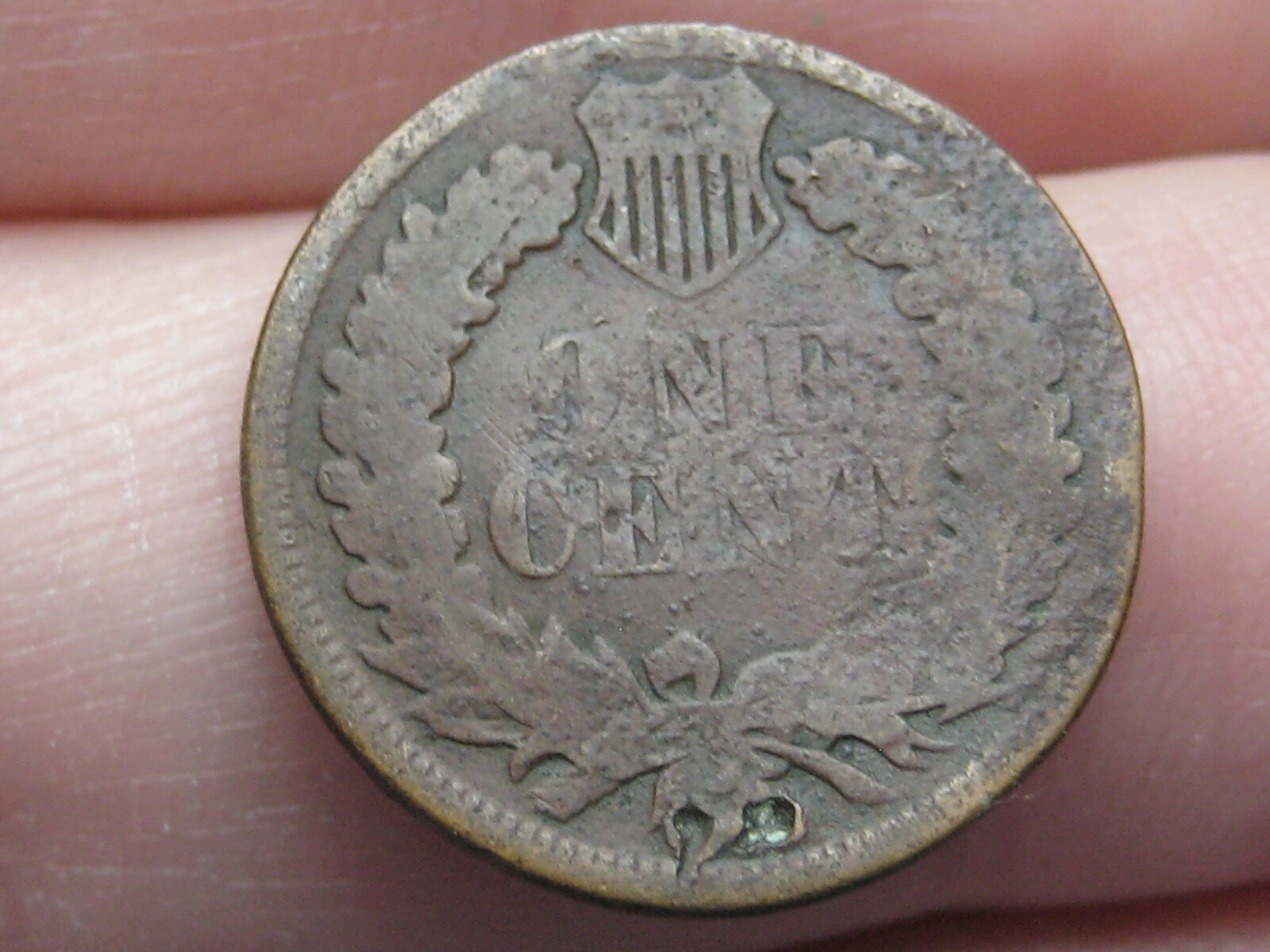 1886 Indian Head Cent Penny, Variety 1, Var 1, T1, Type 1