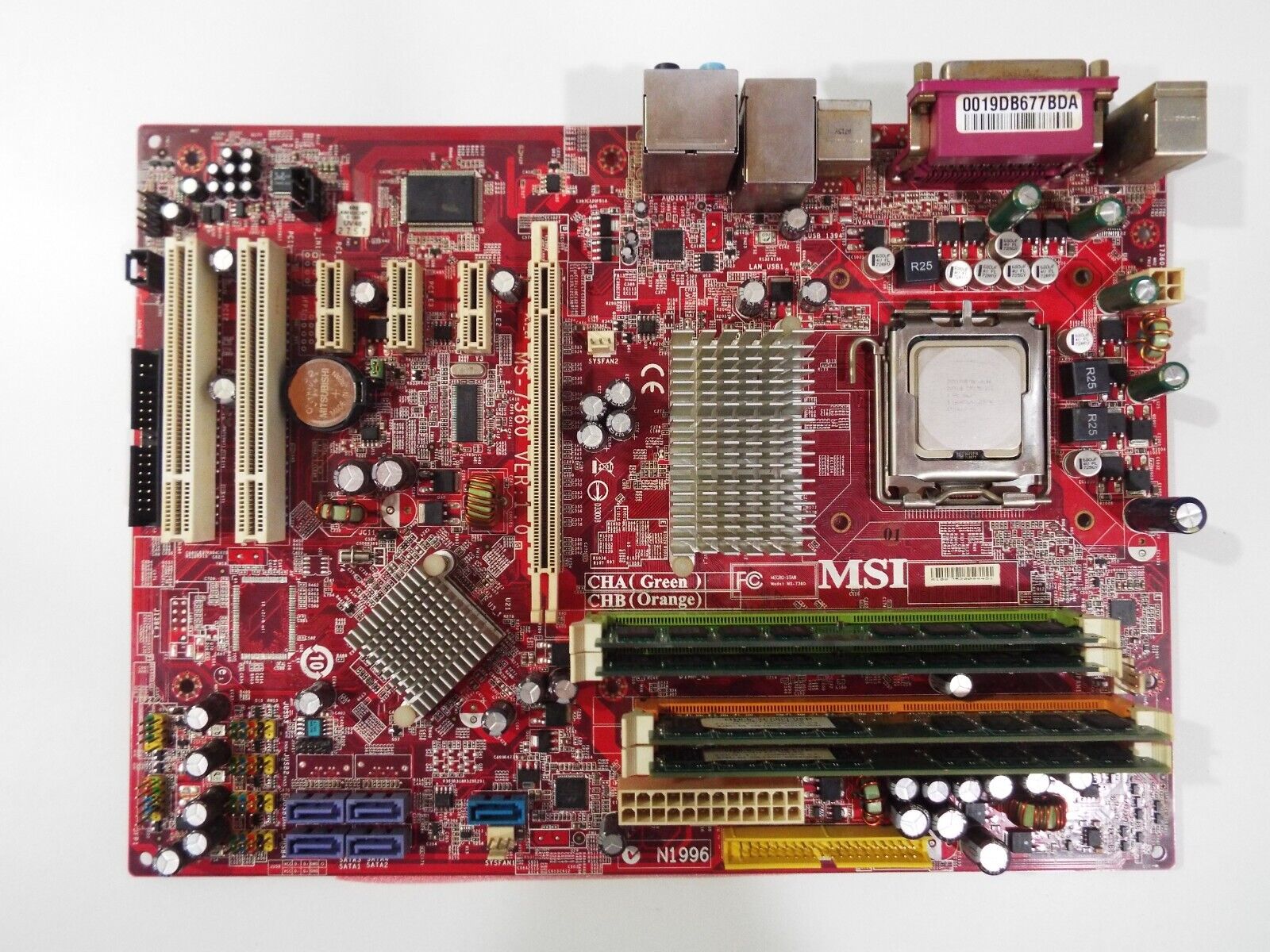 MSI MS-7360 P35 Neo ATX Motherboard + intel CPU Core 2 Duo MSI MS-7360 P35 Neo ATX Motherboard + intel CPU Core 2 Duo