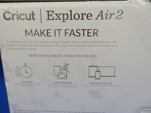 Cricut Explore Air 2 Cutting Machine Bluetooth, Cuts Over 100 Materials