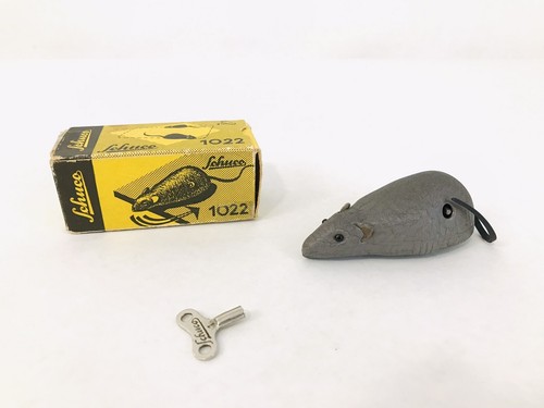 タイムセール 1960年代 西ドイツSchuco 1022 ミニマウス　完動美品 Vintage 1950s SCHUCO #1022 Wind up Toy Mouse GERMANY - In