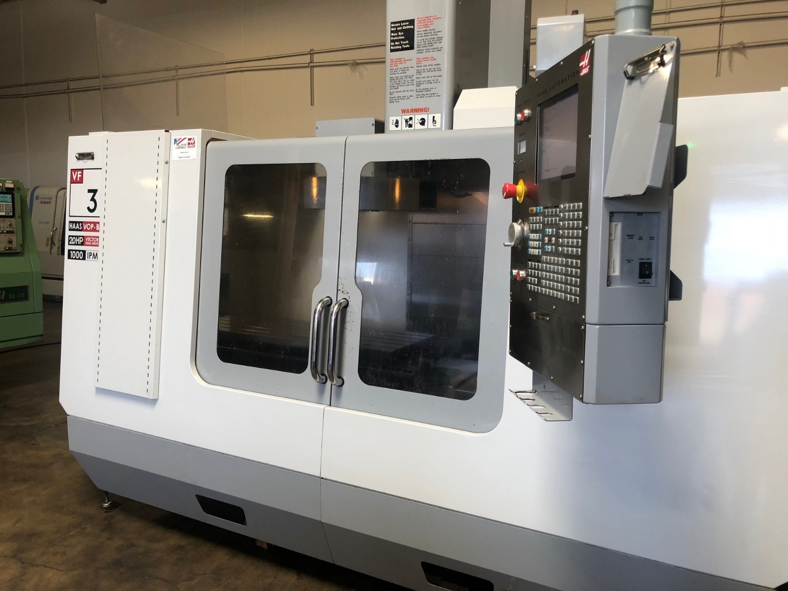 2006 HAAS VF 3 VMC, Chip Auger, P-Cool, Wired 4th