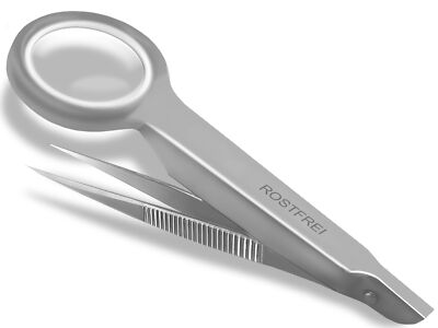 Pinzette Lupe mit Splitter Splitterpinzette Lupenpinzette Fremdkörper Grannen