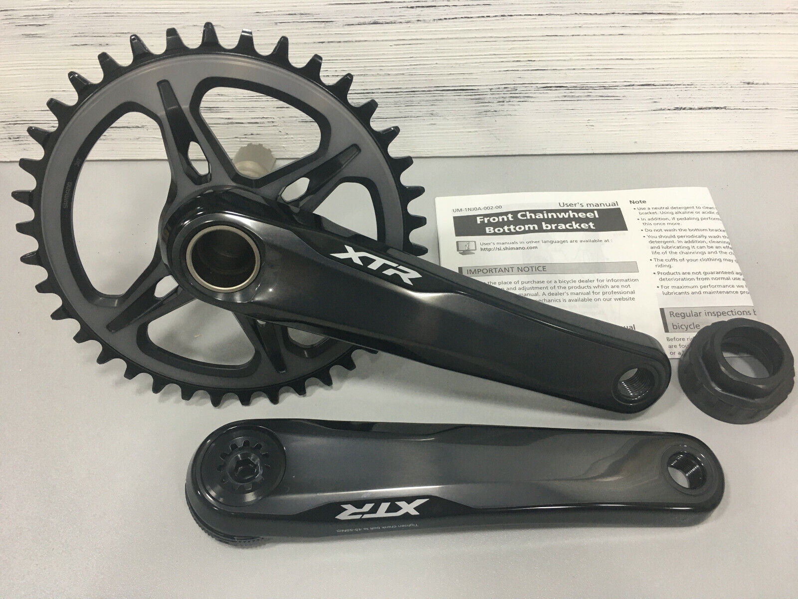 Shimano XTR Hollowtech II FC-M9120-1 175mm 12S 38T MTB Shimano XTR Hollowtech II FC-M9120-1 175mm 12S 38T MTB