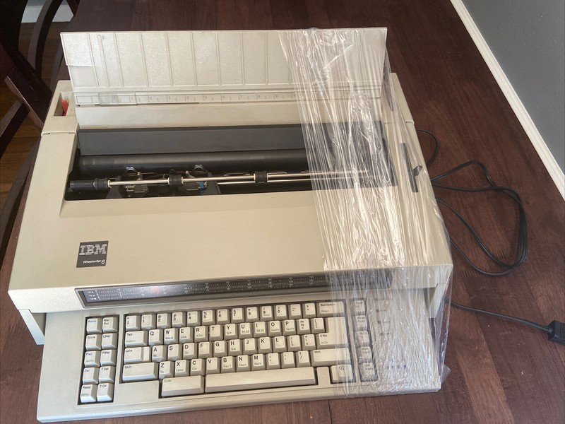 IBM typewriter photos of IBM Wheelwriter 6 by year then serial number