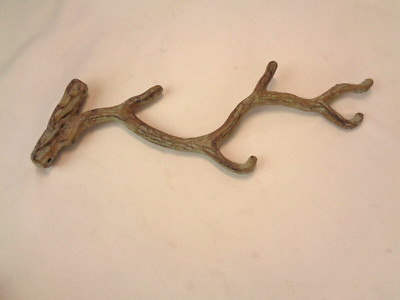 Cast Metal Twig Branch Wall Mount Hanging Plant Holder Bracket Decor - 12'' long