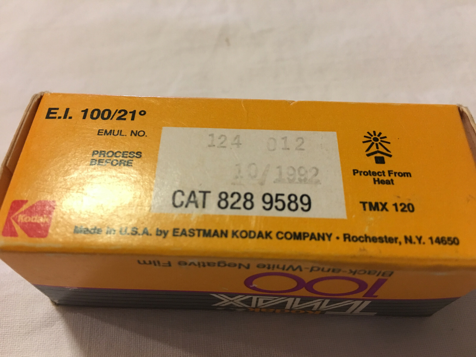 Vintage Expired Kodak TMAX 100 TMX 120 Black & White Photography Camera Film