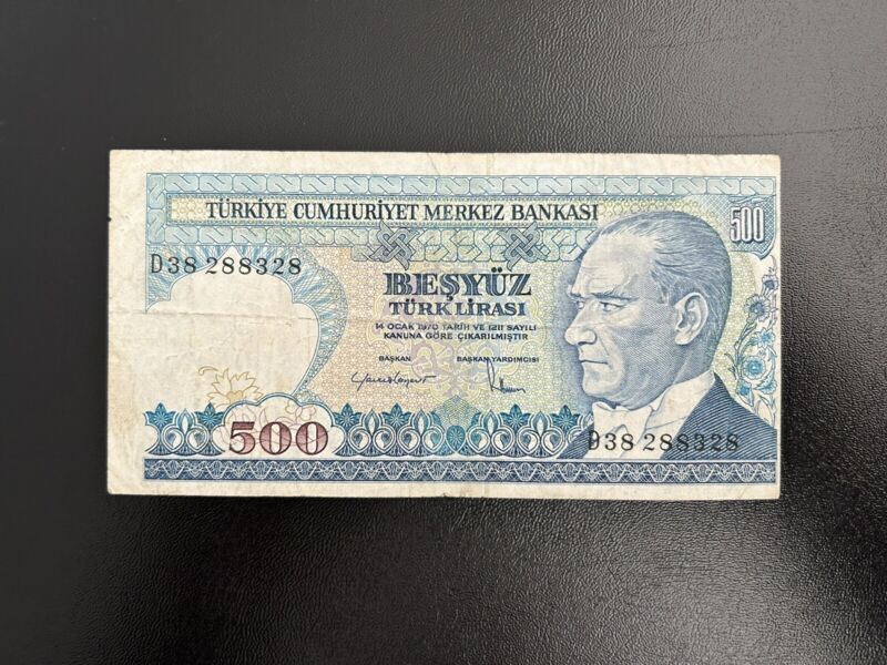 Turkey Turkish Currency 1970s