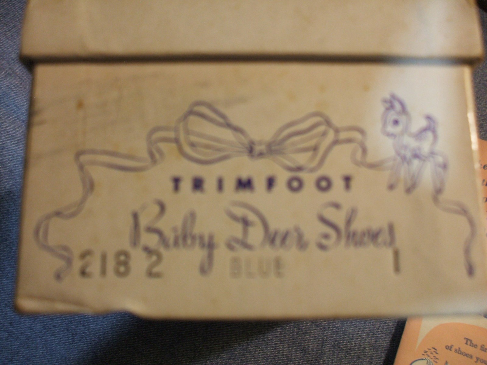 Trimfoot Baby - Blue Shoes for Baby 1950s or earlier