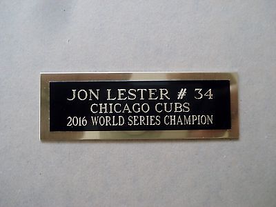 Jon Lester Nameplate For A Signed Baseball Ball Cube Or Card Plaque 1'' X 3''