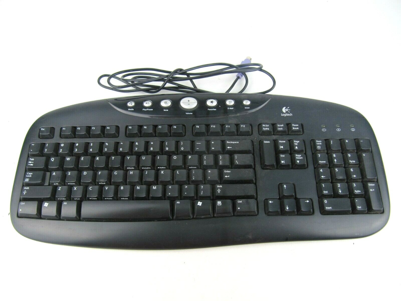 LOGITECH INTERNET PRO KEYBOARD WIRED PS2 PS/2 Y-SZ49-B