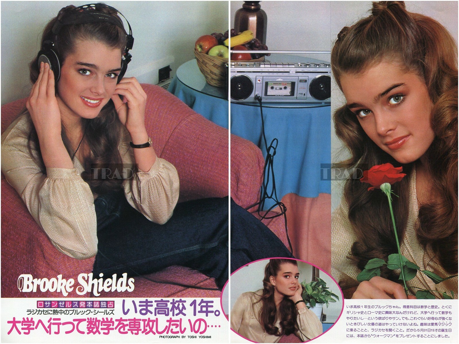BROOKE SHIELDS 1980 JPN Picture Clippings 2-SHEETS ua/u | eBay