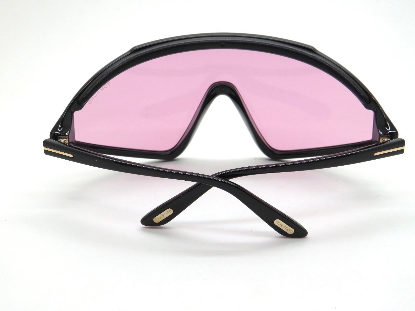 Pre-owned Tom Ford Lorna Ft 1121 01e Black/violet Ski Shield Sunglasses In Purple