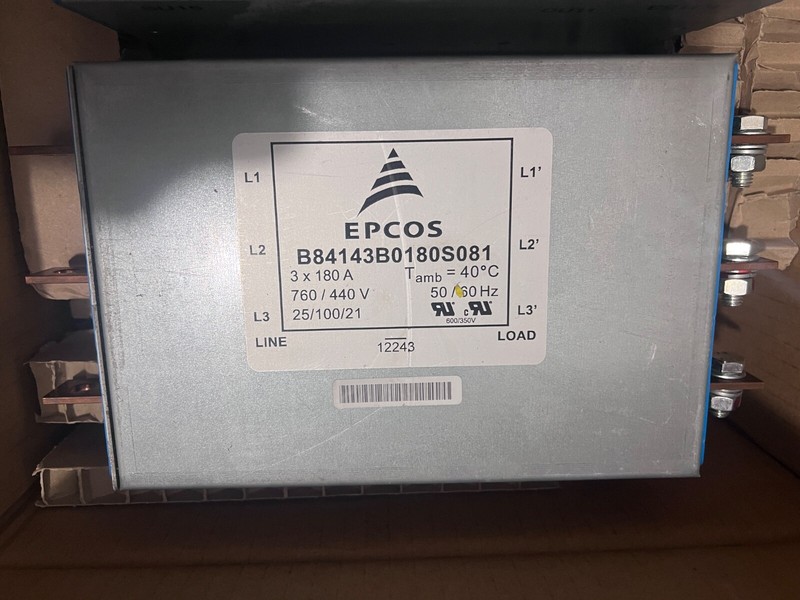 Tdk Epcos Netzfilter B84143b0180s081 B84143 760/440v 3x 180a Power Line Filter