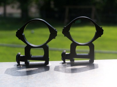 Weaver or Picatinny 100/% Steel Scope Rings with Integrated Recoil Lug