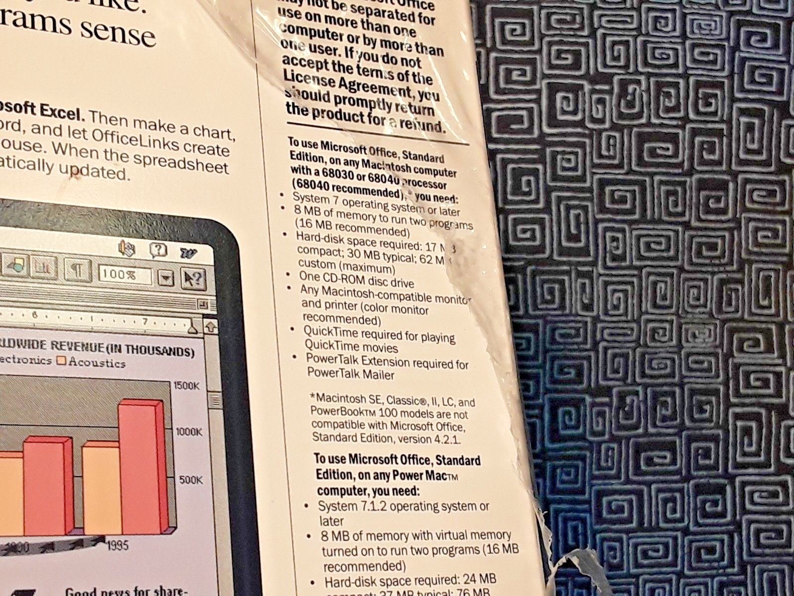 Sealed  Microsoft Office Standard For Mac V 4.2.1 Vintage Computer Software