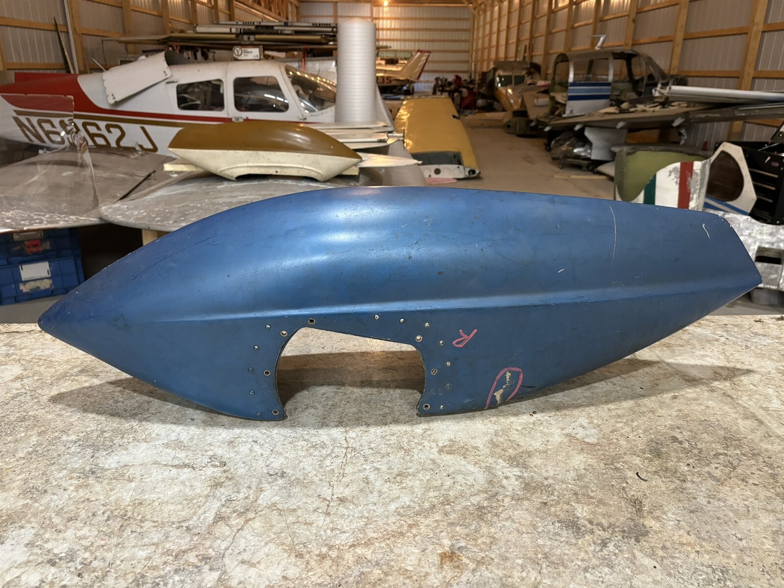 みん Cessna 172 150 182 Aircraft Right Main Wheel Pant Fairing