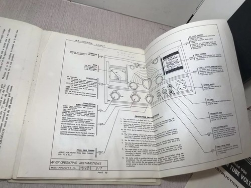 vtg Multi-Elmac Model AF-67 Amateur Receiver Install & operating manual original