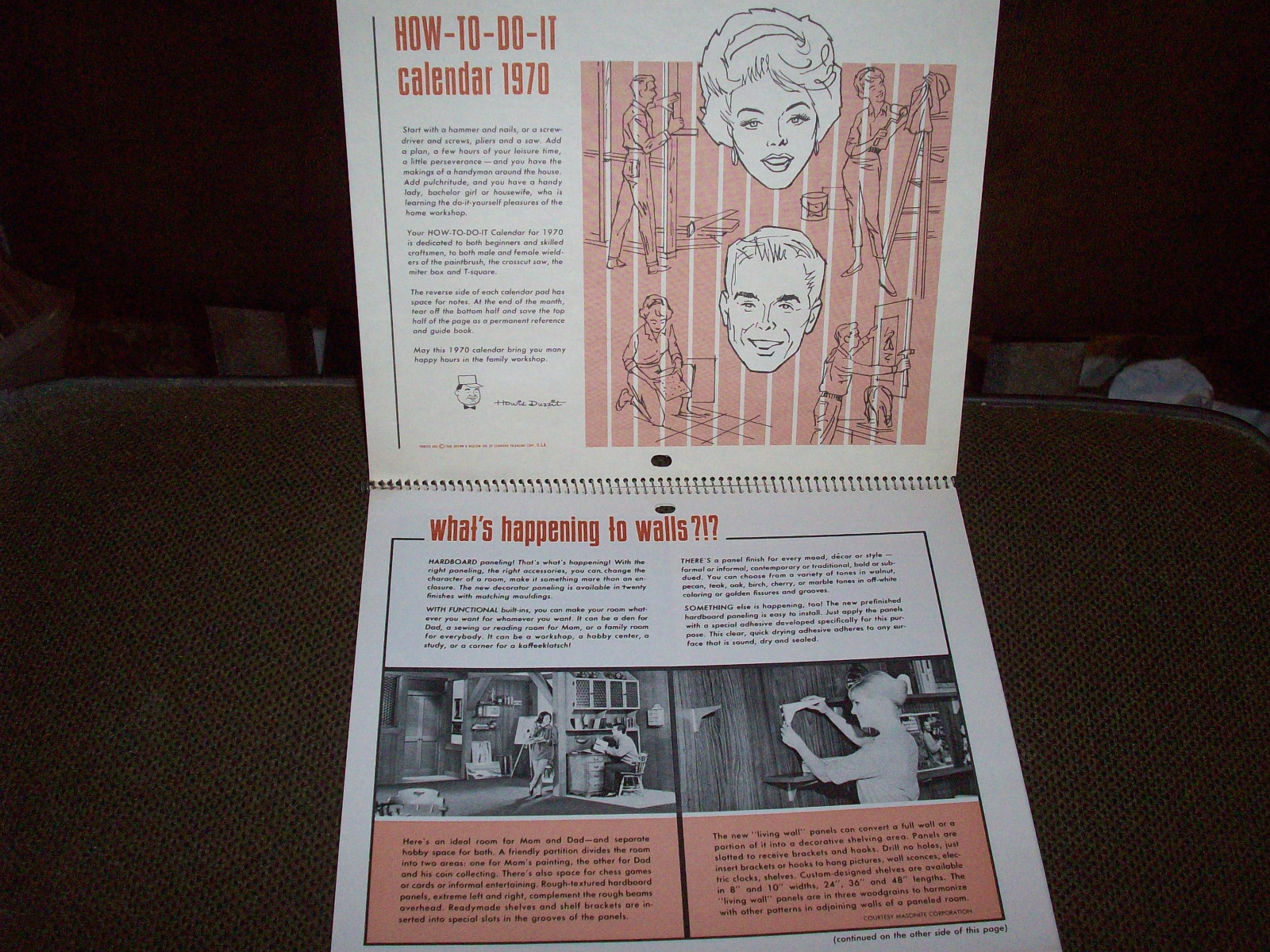 1970 Stearswood Inc. Advertising Calendar Hutchinson Minnesota